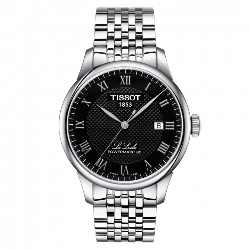 Le Locle Powermatic 80 39.3 Stainless Steel / Black / Bracelet