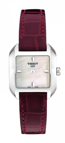 T-Wave Square Quartz 23.6 Stainless Steel / MOP / Strap
