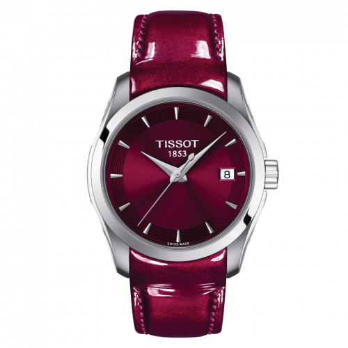 Couturier Quartz 32 Stainless Steel / Red / Strap