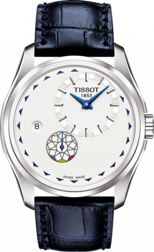 Couturier Automatic Small Second Stainless Steel / Silver / Strap / Romania Centenary