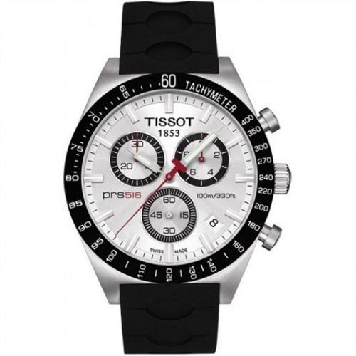 PRS 516 Quartz Chronograph Silver Rubber