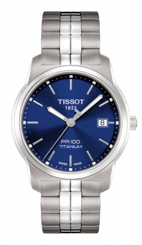 PR 100 Quartz 38 Titanium / Blue / Bracelet