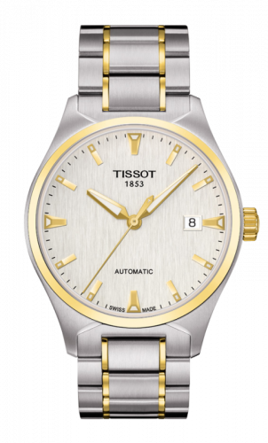 T-Tempo Automatic Stainless Steel / Yellow Gold PVD / Ivory / Bracelet