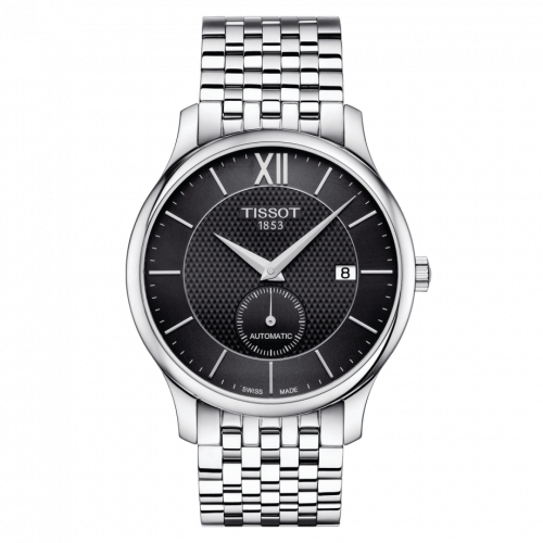 Tradition Automatic Small Second Stainless Steel / Black / Bracelet