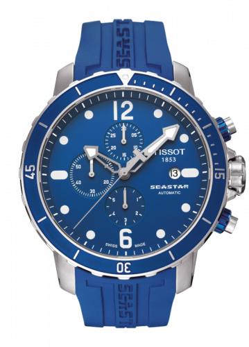Seastar 1000 Automatic Chronograph Blue Rubber