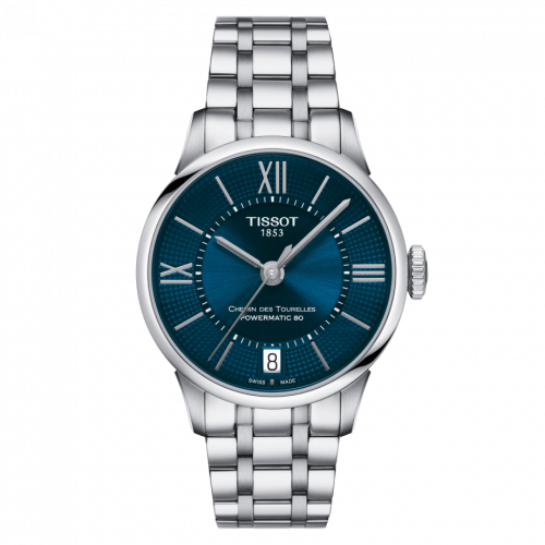 Chemin Des Tourelles Powermatic 80 32 Stainless Steel / Blue / Bracelet