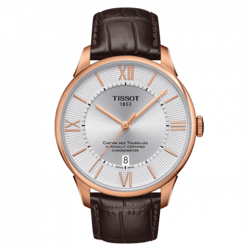 Chemin Des Tourelles Powermatic 80 COSC 42 Rose Gold PVD / Silver / Strap