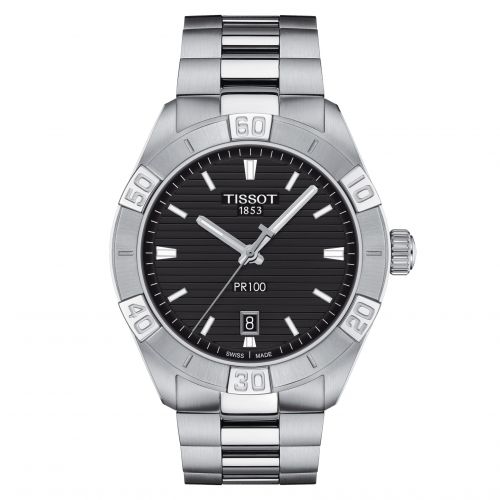PR 100 Sport Gent Stainless Steel / Black / Bracelet