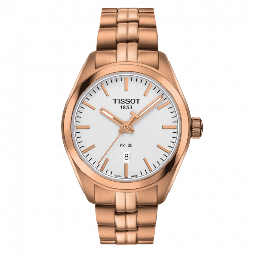 PR 100 Quartz 33 Rose Gold PVD / Silver / Bracelet