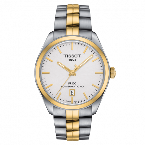 PR 100 Powermatic 80 39 Stainless Steel / Yellow Gold PVD / Silver / Bracelet