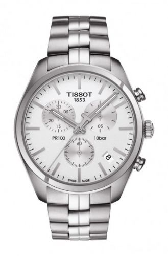 PR 100 Chronograph Quartz 41 Stainless Steel / Silver / Bracelet