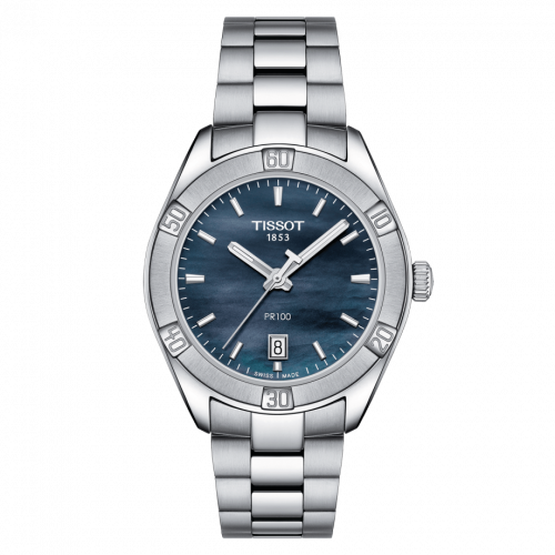 PR 100 Sport Chic 36 Stainless Steel / Black MOP / Bracelet