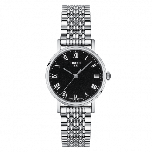 Everytime Small Stainless Steel / Black / Bracelet