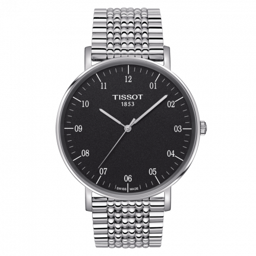 Everytime Large Stainless Steel / Black / Bracelet