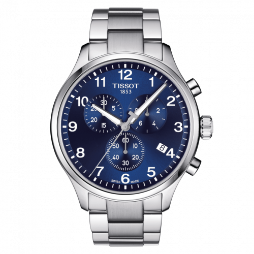 Chrono XL Classic Stainless Steel / Blue / Bracelet
