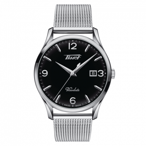 Visodate Quartz 40 Stainless Steel / Black / Bracelet
