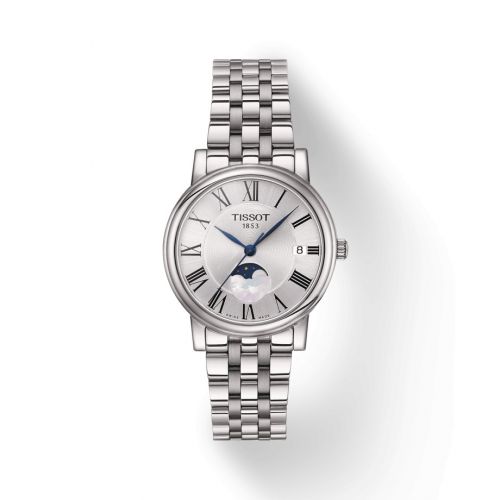 Carson Premium Lady Moonphase Stainless Steel / Silver/ Bracelet