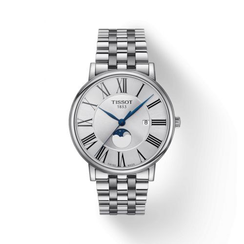 Carson Premium Gent Moonphase Stainless Steel / Silver / Bracelet
