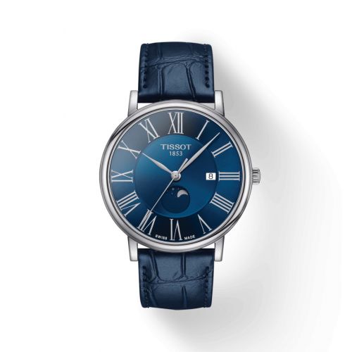 Carson Premium Gent Moonphase Stainless Steel / Blue