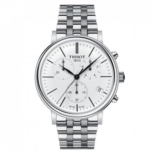 Carson Premium Chronograph Quartz 41 Stainless Steel / Silver / Bracelet