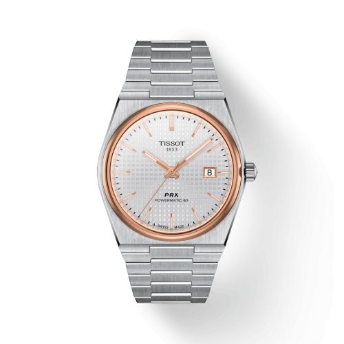 PRX Powermatic 80 Stainless Steel / Rose Gold PVD / Silver