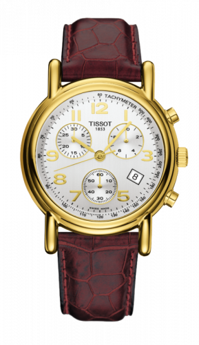 Carson Chronograph Quartz 39.7 Yellow Gold / Silver / Strap