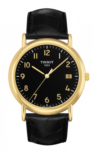 Carson Quartz 40 Yellow Gold / Black / Strap