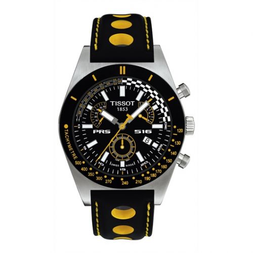 PRS 516 Quartz Chronograph 40 Stainless Steel / Black / Strap