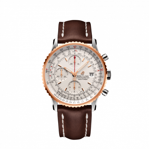Navitimer 1 Chronograph 41 Stainless Steel / Red Gold / Silver / Croco / Pin