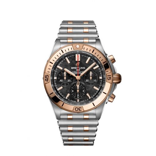 Chronomat B01 42 Stainless Steel / Red Gold / Black MOP / USA