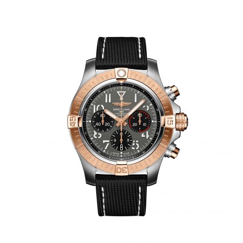 Avenger B01 Chronograph 45 Stainless Steel / Red Gold / Anthracite / Strap - Folding