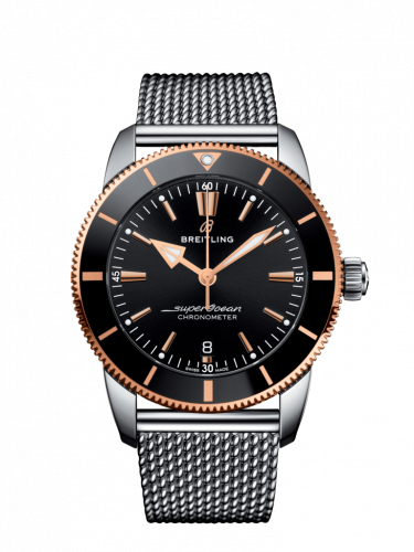 Superocean Heritage II B20 Automatic 44 Stainless Steel / Red Gold / Black / Milanese