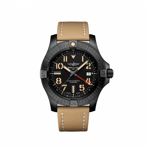 Avenger Automatic GMT 45 Night Mission / Black / Military / Folding