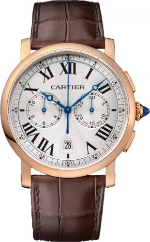 Rotonde de Cartier Chronograph Pink Gold / Silver