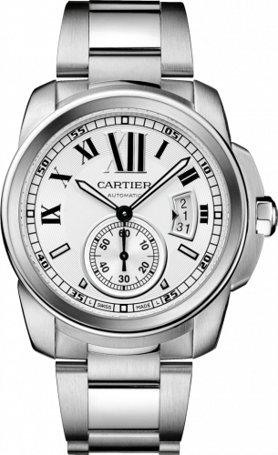 Calibre de Cartier 42 Stainless Steel / Silver / Bracelet