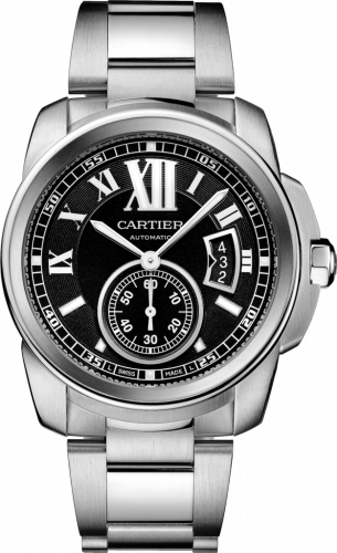Calibre de Cartier 42 Stainless Steel / Black / Bracelet