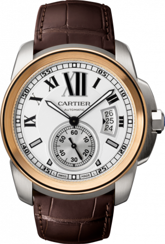 Calibre de Cartier 42 Stainless Steel / Pink Gold / Silver