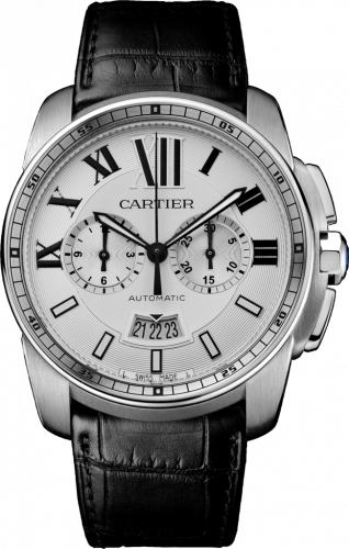 Calibre de Cartier Chronograph Stainless Steel / Silver
