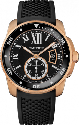 Calibre de Cartier Diver Pink Gold / Black