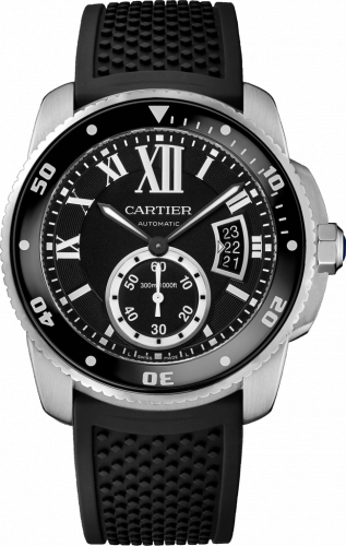 Calibre de Cartier Diver Stainless Steel / Black / Rubber