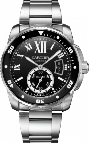 Calibre de Cartier Diver Stainless Steel / Black / Bracelet