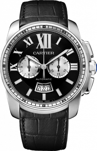 Calibre de Cartier Chronograph Stainless Steel / Black