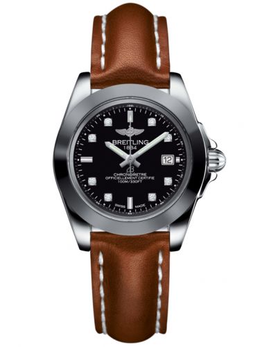 Galactic 32 Sleek Edition Stainless Steel / Trophy Black Diamond / Calf