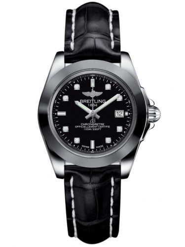 Galactic 32 Sleek Edition Stainless Steel / Trophy Black Diamond / Croco