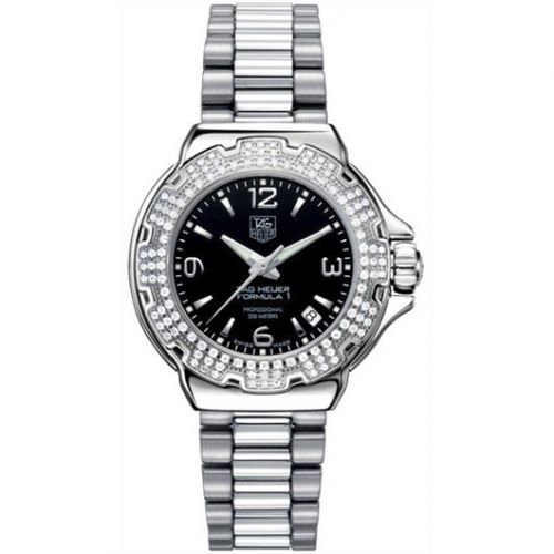 Formula 1 Quartz 37 Stainless Steel / Diamond / Black / Bracelet