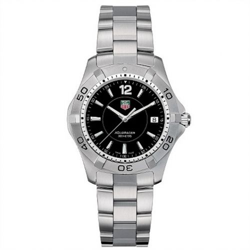 Aquaracer 300M Quartz 38.4 Stainless Steel / Black / Bracelet