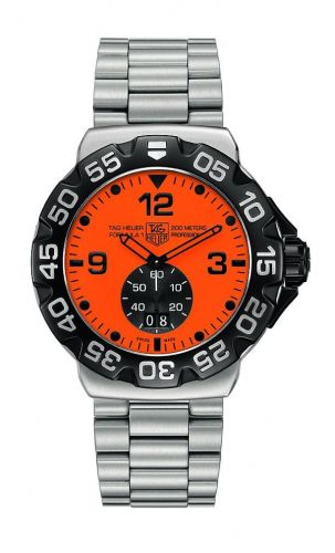 Formula 1 Big Date 44 Stainless Steel / Orange / Bracelet