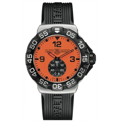Formula 1 Big Date 44 Stainless Steel / Orange / Rubber