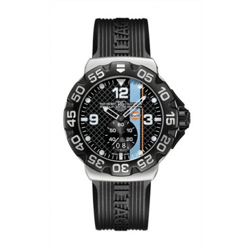 Formula 1 Big Date 44 Stainless Steel / Gulf / Rubber