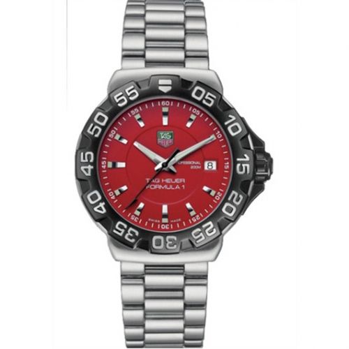 Formula 1 Quartz 41 Stainless Steel / Red / Bracelet